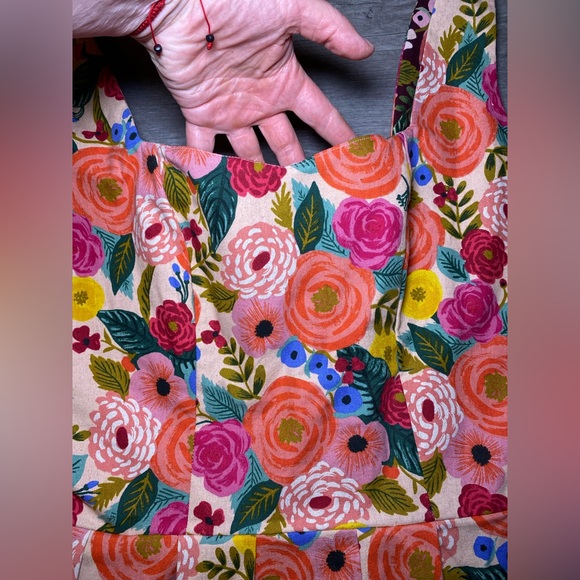 EUC Like New OOAK Reversible Handmade Vintage Style Retro Floral Colorful Dress - Picture 8 of 11